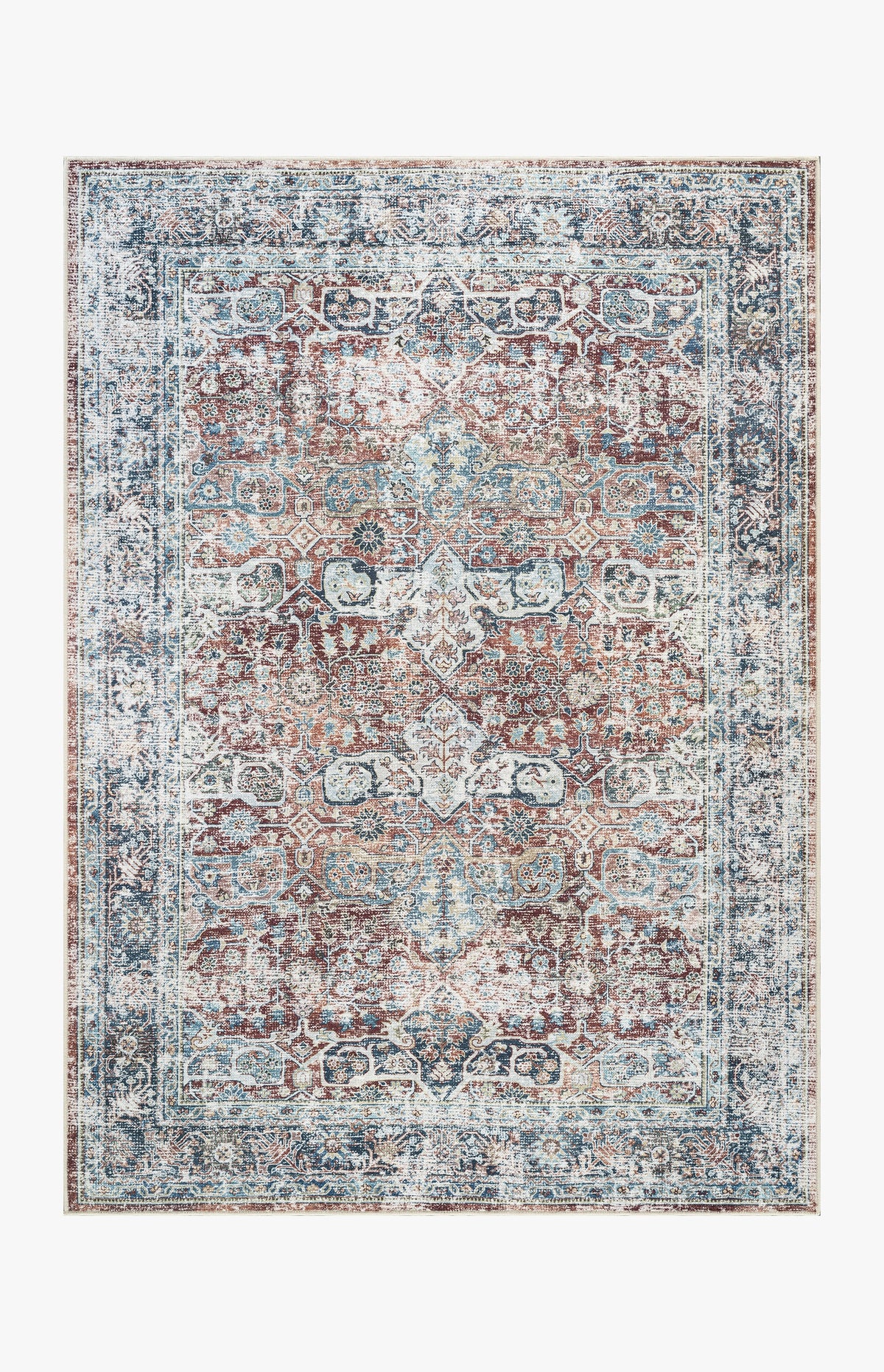 Sienna - Brick & Indigo Rug
