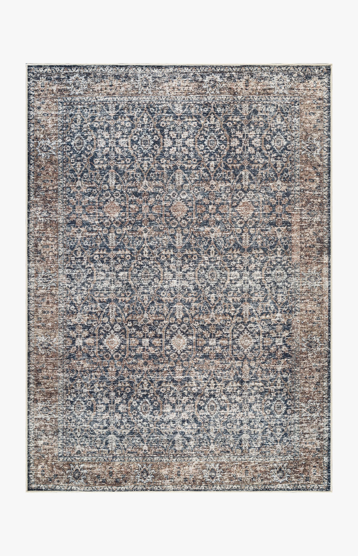 Hudson - Indigo & Camel Rug