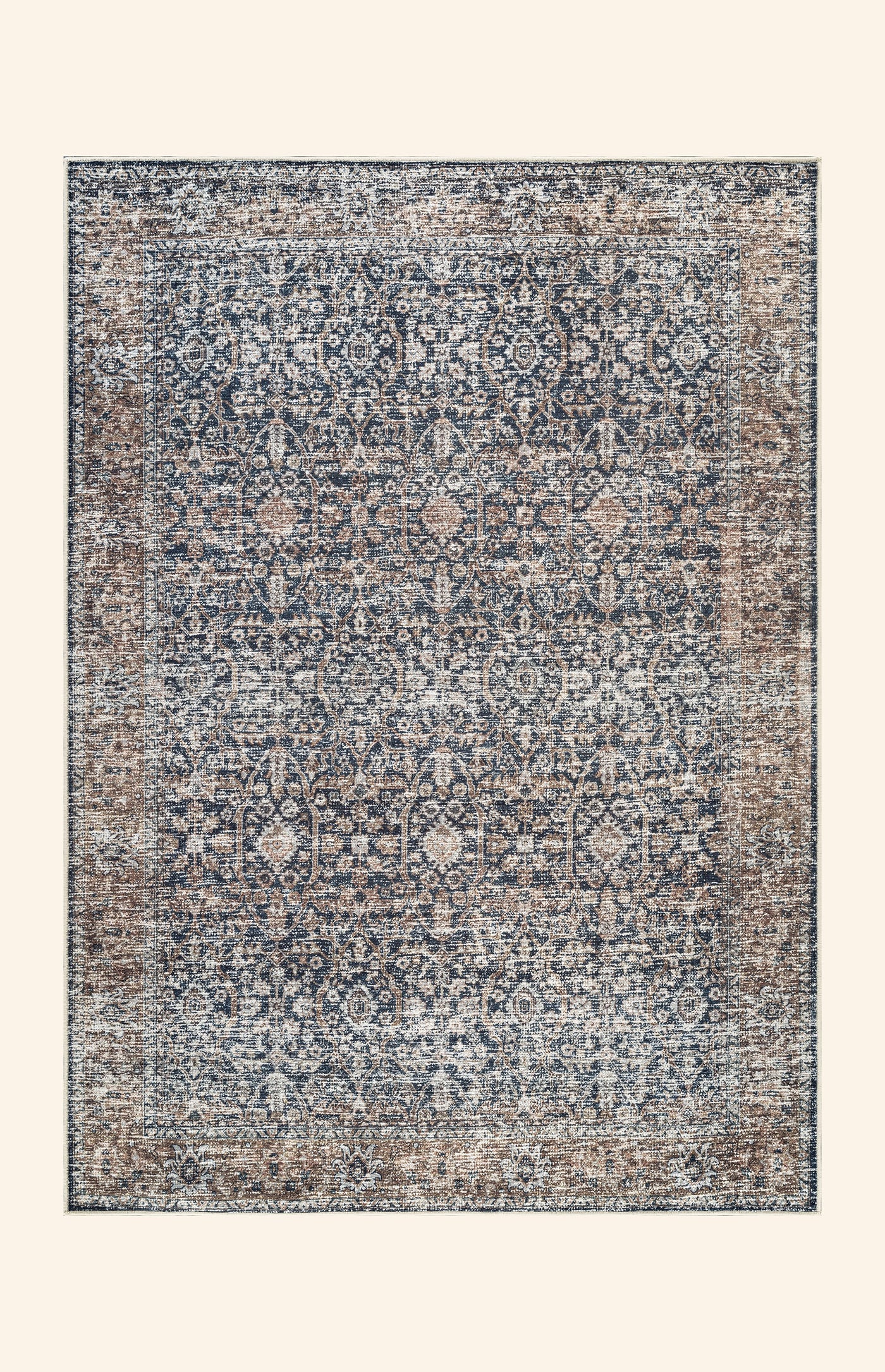 Hudson - Indigo & Camel Rug