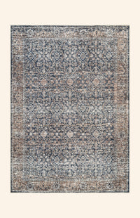 Hudson - Indigo & Camel Rug