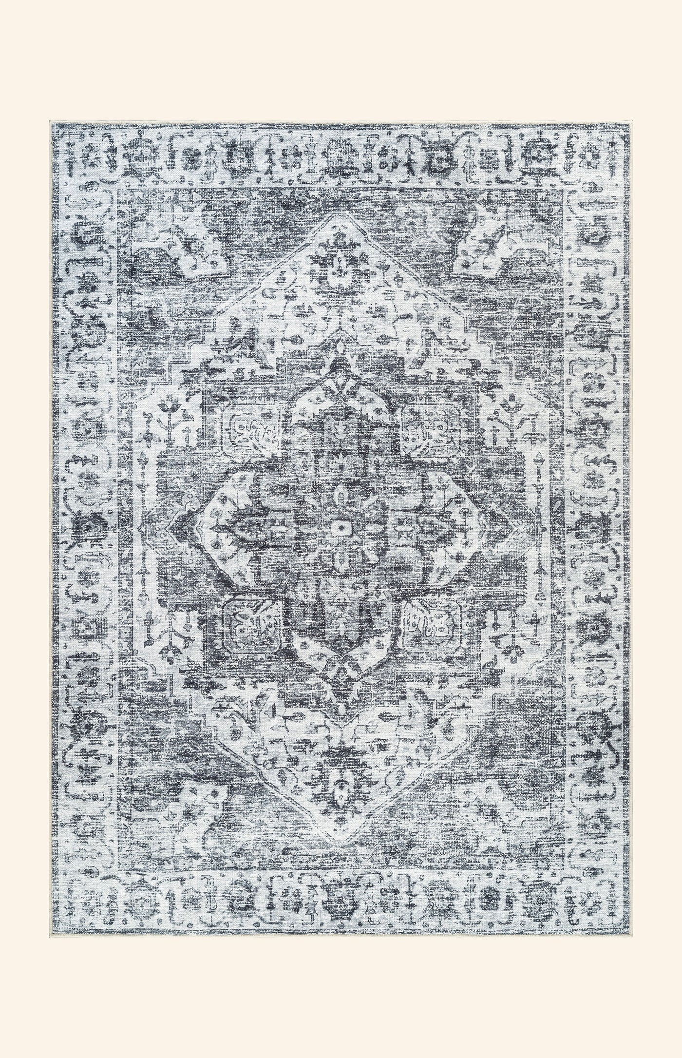 Margot - Charcoal & Ivory Rug