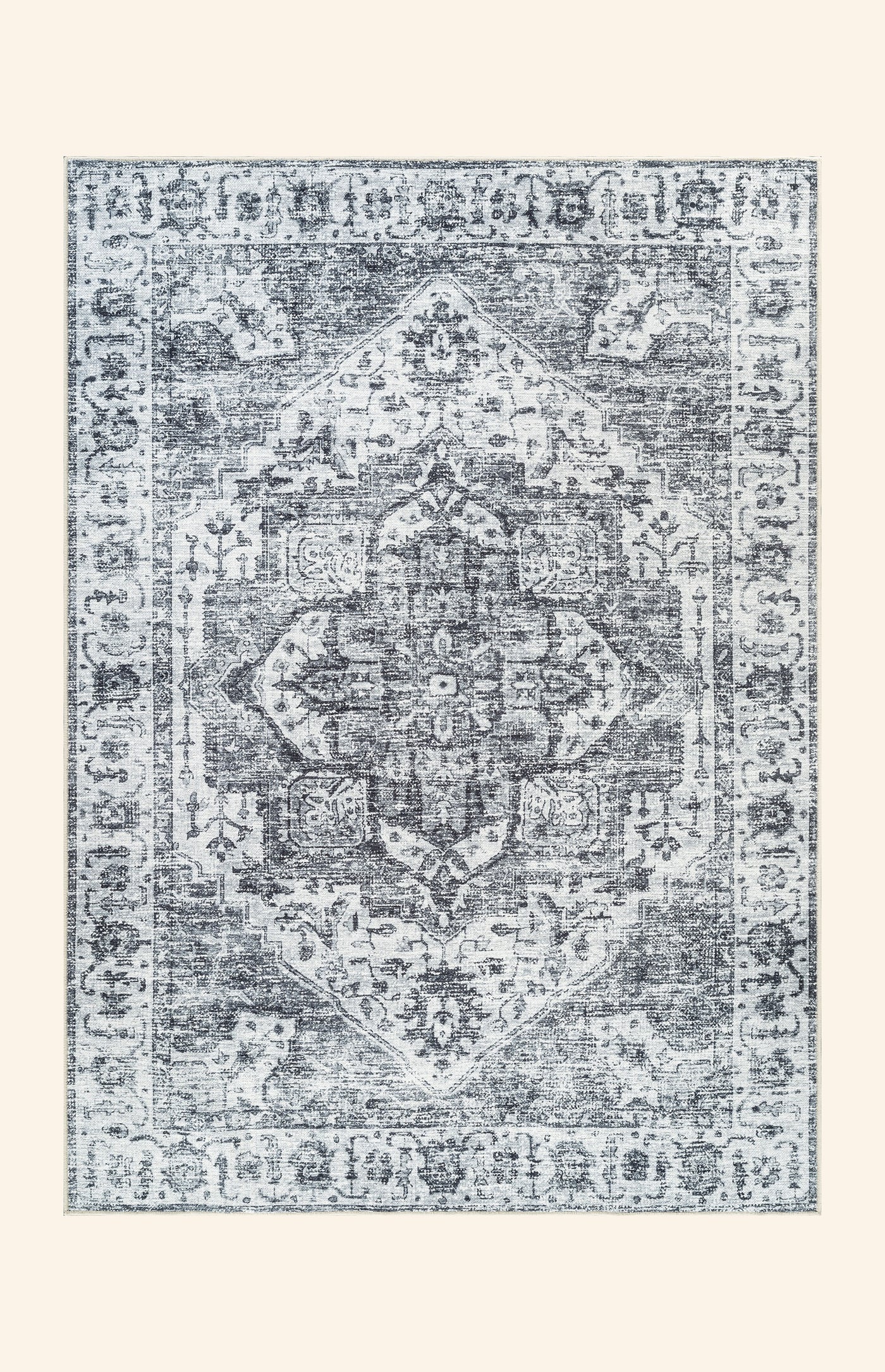 Margot - Charcoal & Ivory Rug