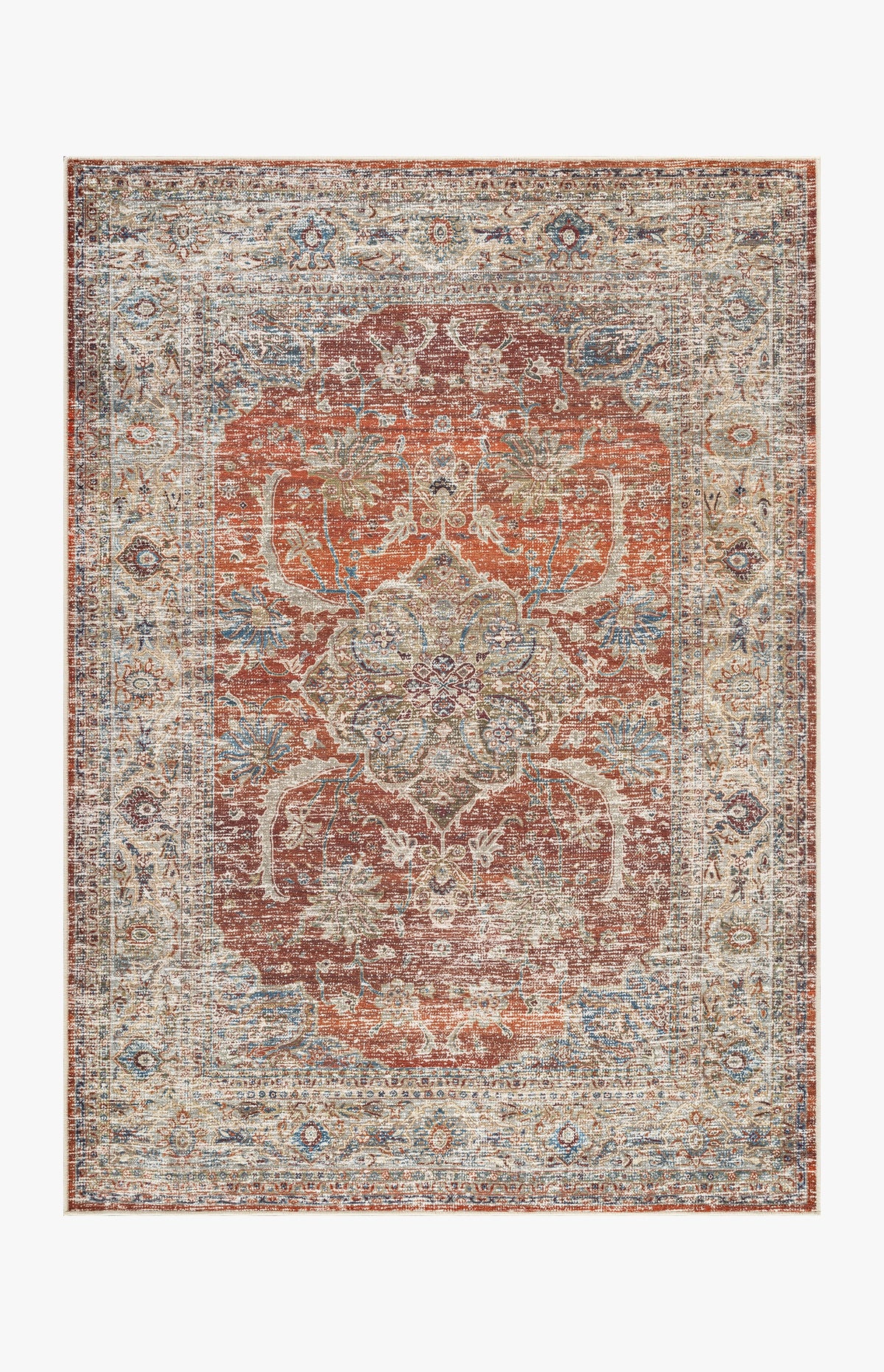 Florence - Persimmon & Olive Rug