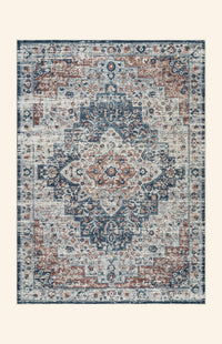 Cyprus - Teal & Terracotta Rug