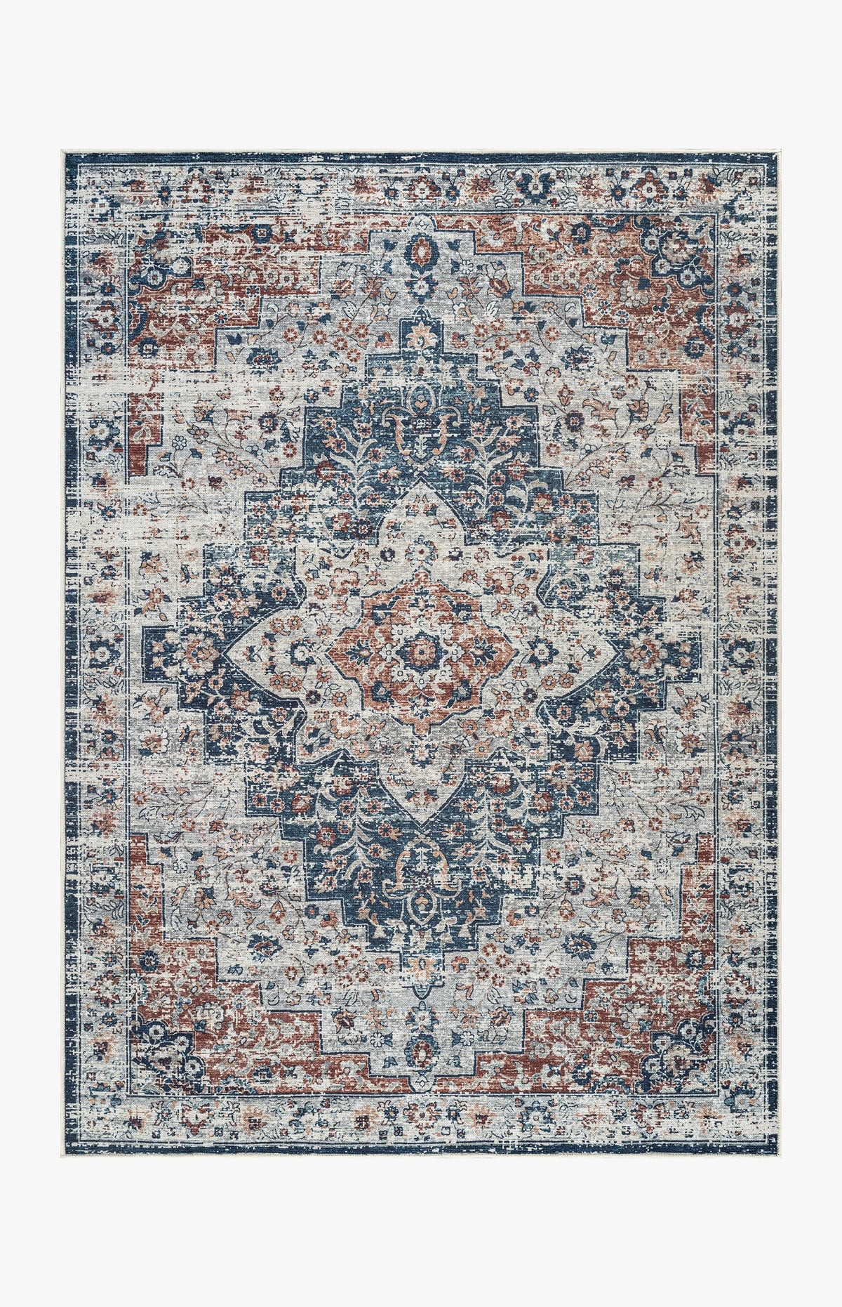 Cyprus - Teal & Terracotta Rug
