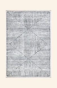 Hampton - Black & Ivory Rug