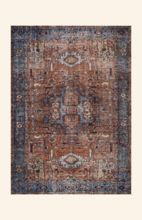 Lucia - Rust & Indigo Rug