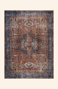 Lucia - Rust & Indigo Rug