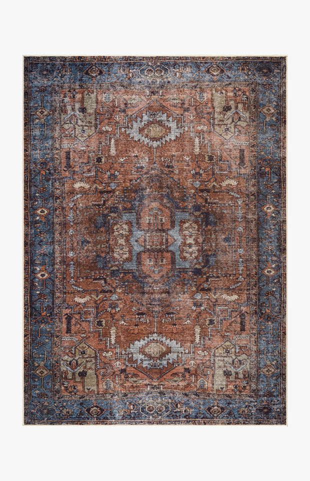 Lucia - Rust & Indigo Rug