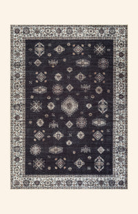 Midnight - Black & Ivory Rug