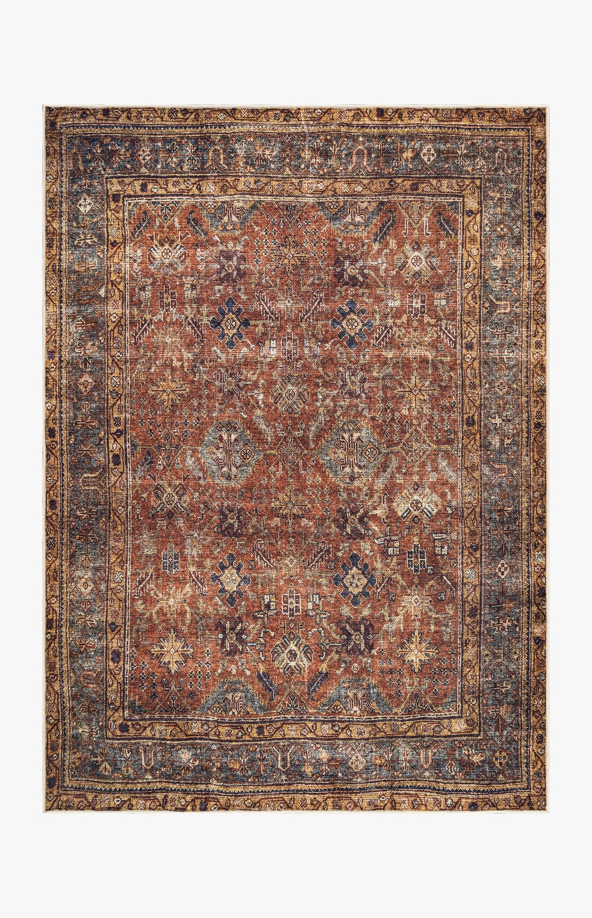Marigold - Persimmon Multi Rug