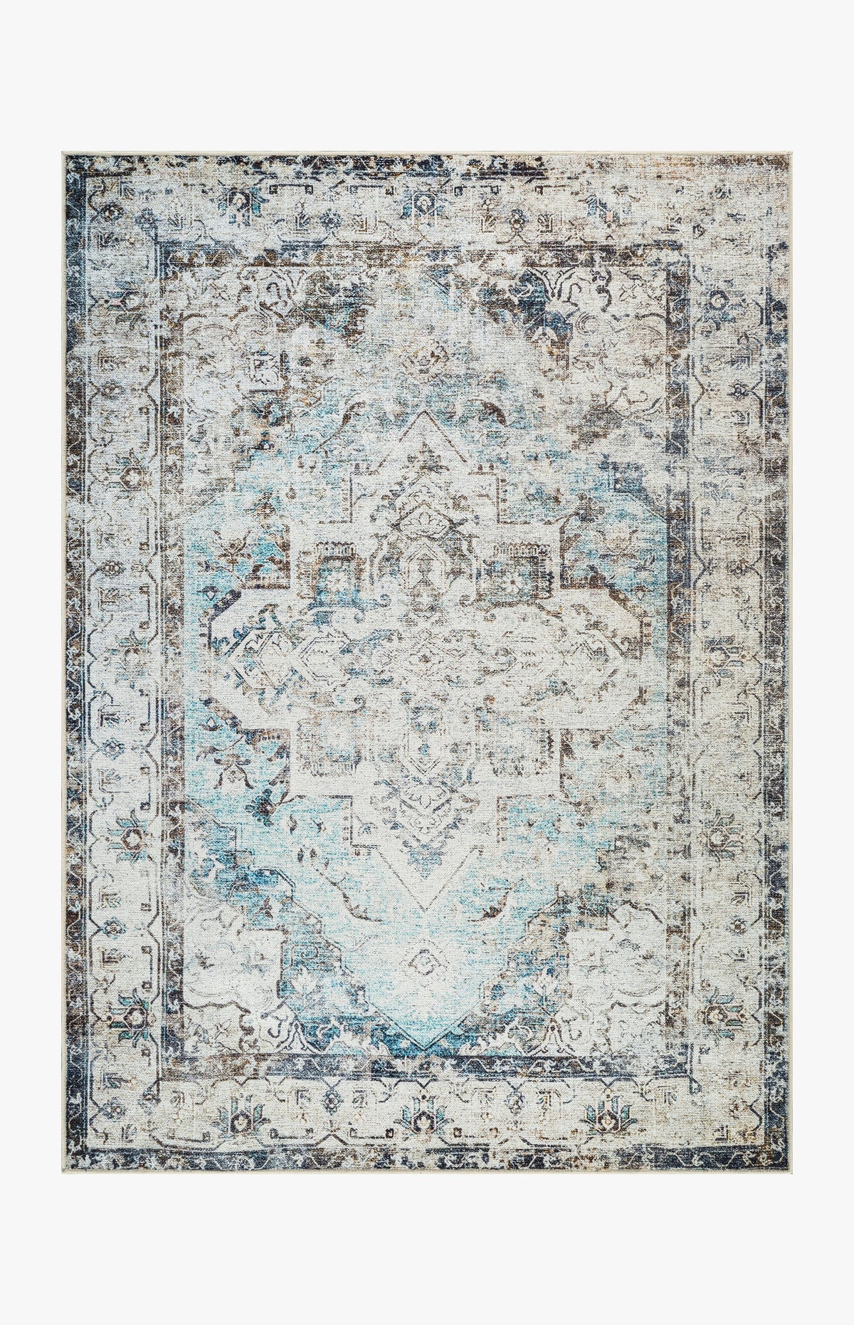 Pearl - Ivory & Soft Blue Rug