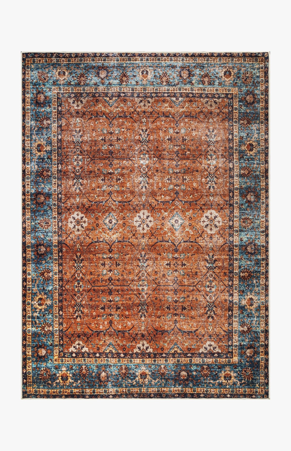 Aurora - Sunset Teal Rug