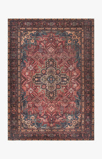 Crimson - Ruby & Teal Rug