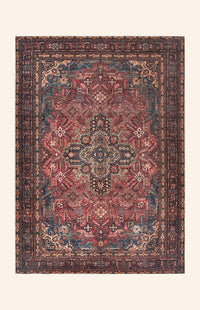 Crimson - Ruby & Teal Rug