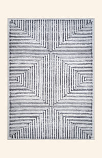 Hampton - Black & Ivory Rug