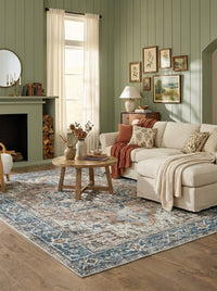 Vera - Terracotta & Teal Rug