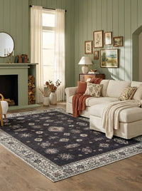 Midnight - Black & Ivory Rug