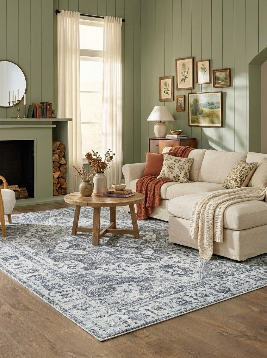 Margot - Charcoal & Ivory Rug