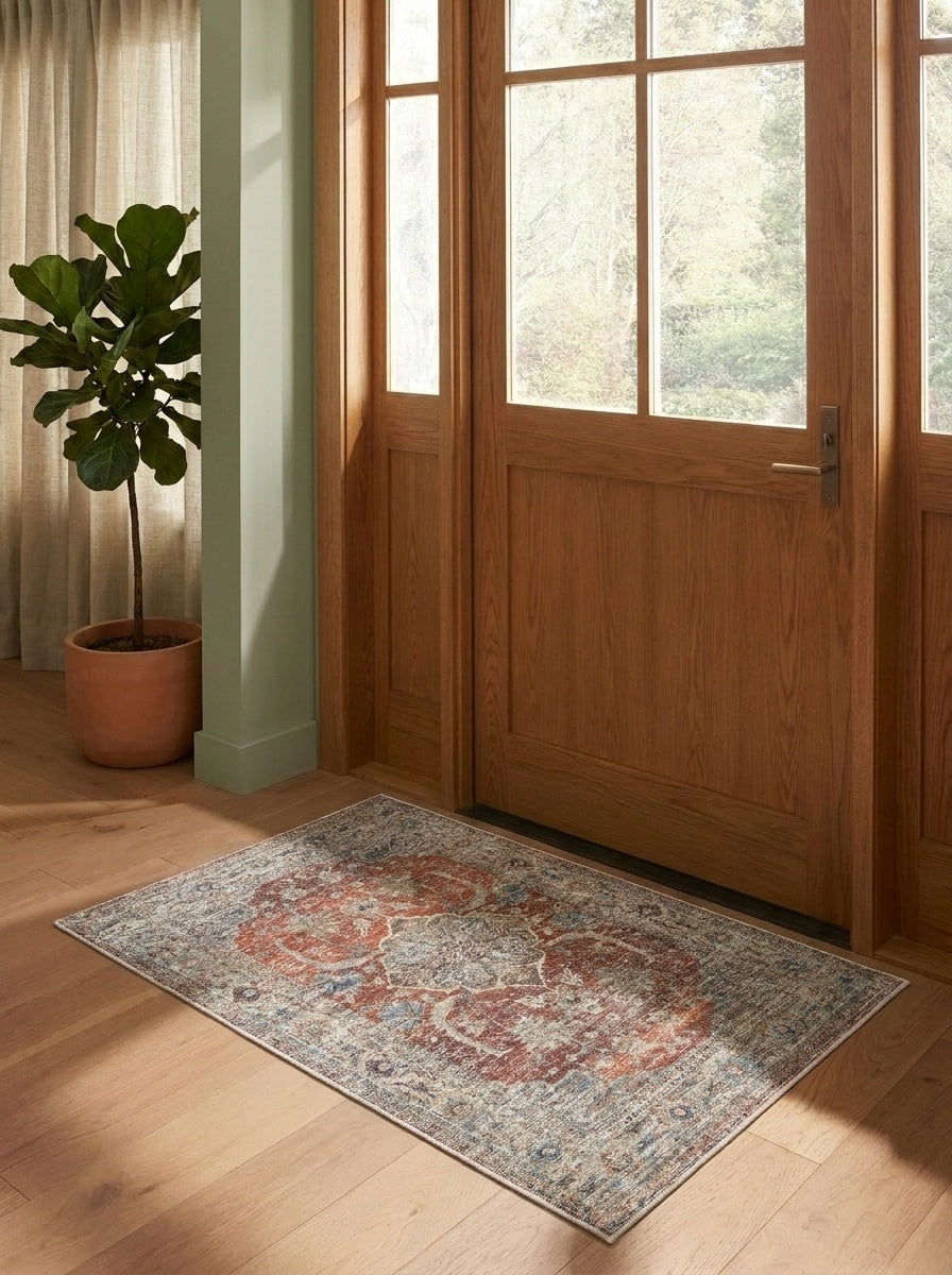 Florence - Persimmon & Olive Rug