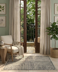 Hampton - Black & Ivory Rug