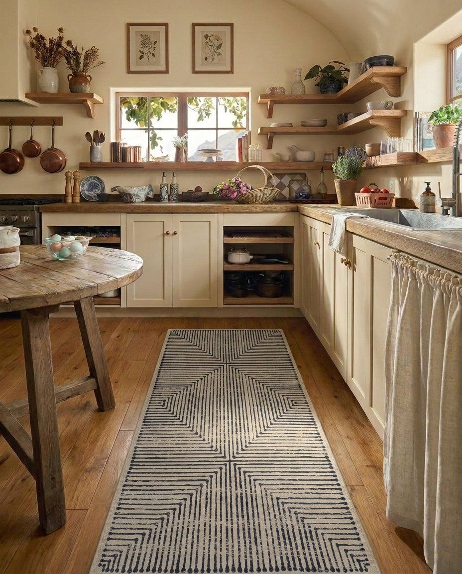 Hampton - Black & Ivory Rug
