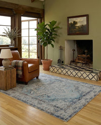 Pearl - Ivory & Soft Blue Rug