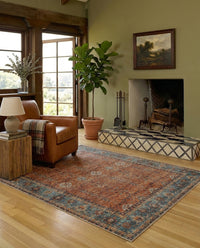 Aurora - Sunset Teal Rug