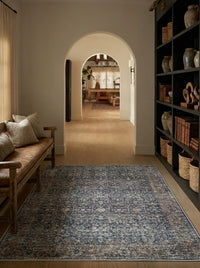 Hudson - Indigo & Camel Rug