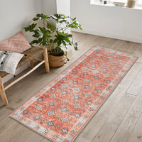Ionia IO-64 Traditional Bordered Orange Rug