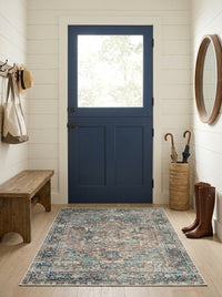 Vera - Teal & Tangerine Rug