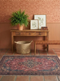 Crimson - Ruby & Teal Rug