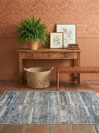 Quinn - Slate & Blush Rug