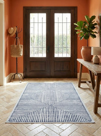 Hampton - Soft Blue & Ivory Rug