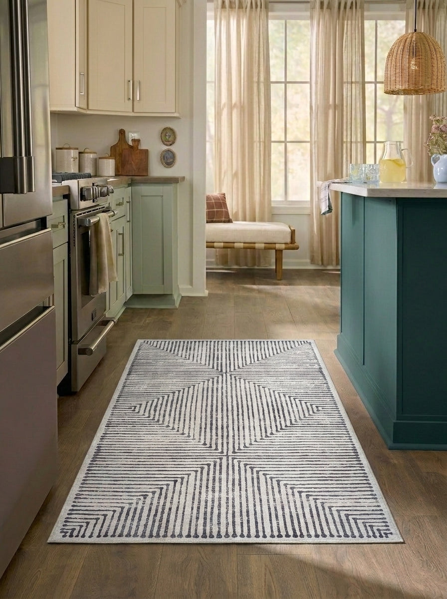 Hampton - Black & Ivory Rug
