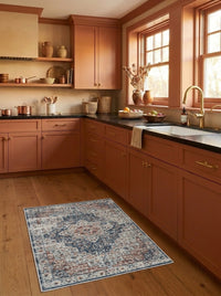 Cyprus - Teal & Terracotta Rug