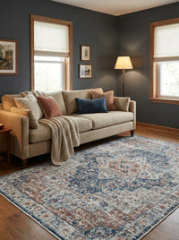 Cyprus - Teal & Terracotta Rug