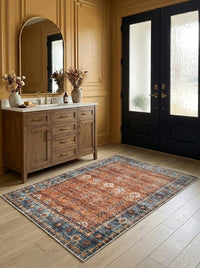 Aurora - Sunset Teal Rug
