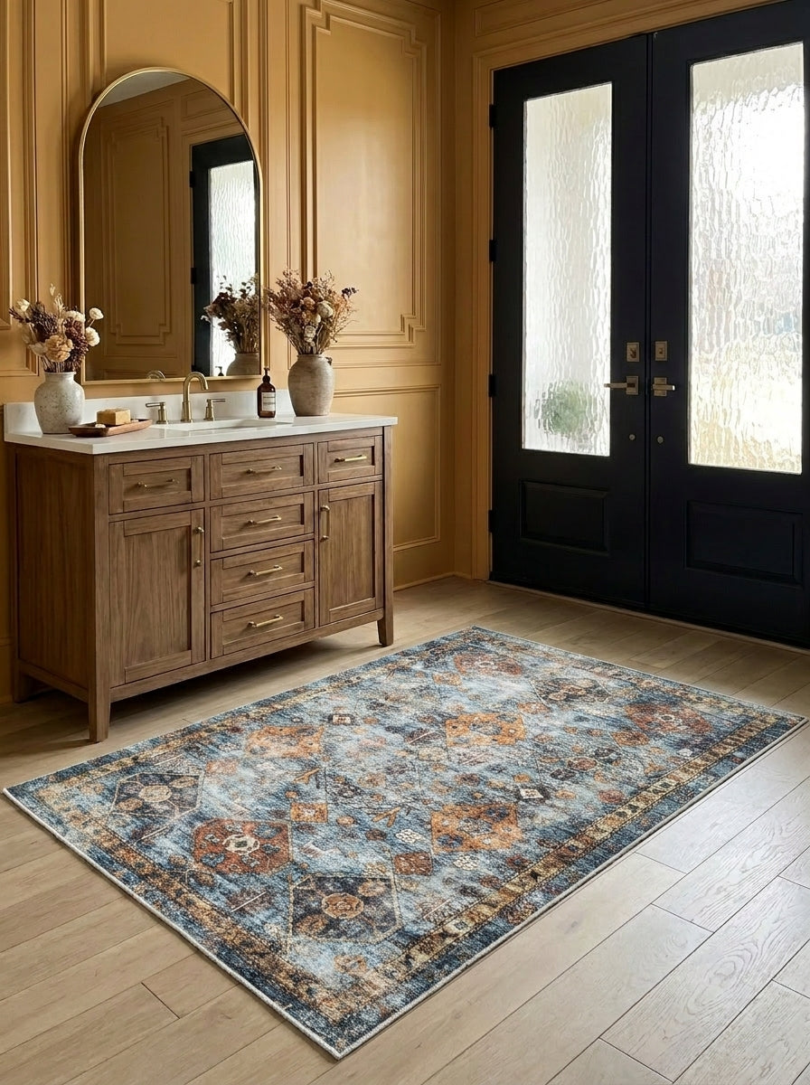 Dahlia - Indigo Multi Rug