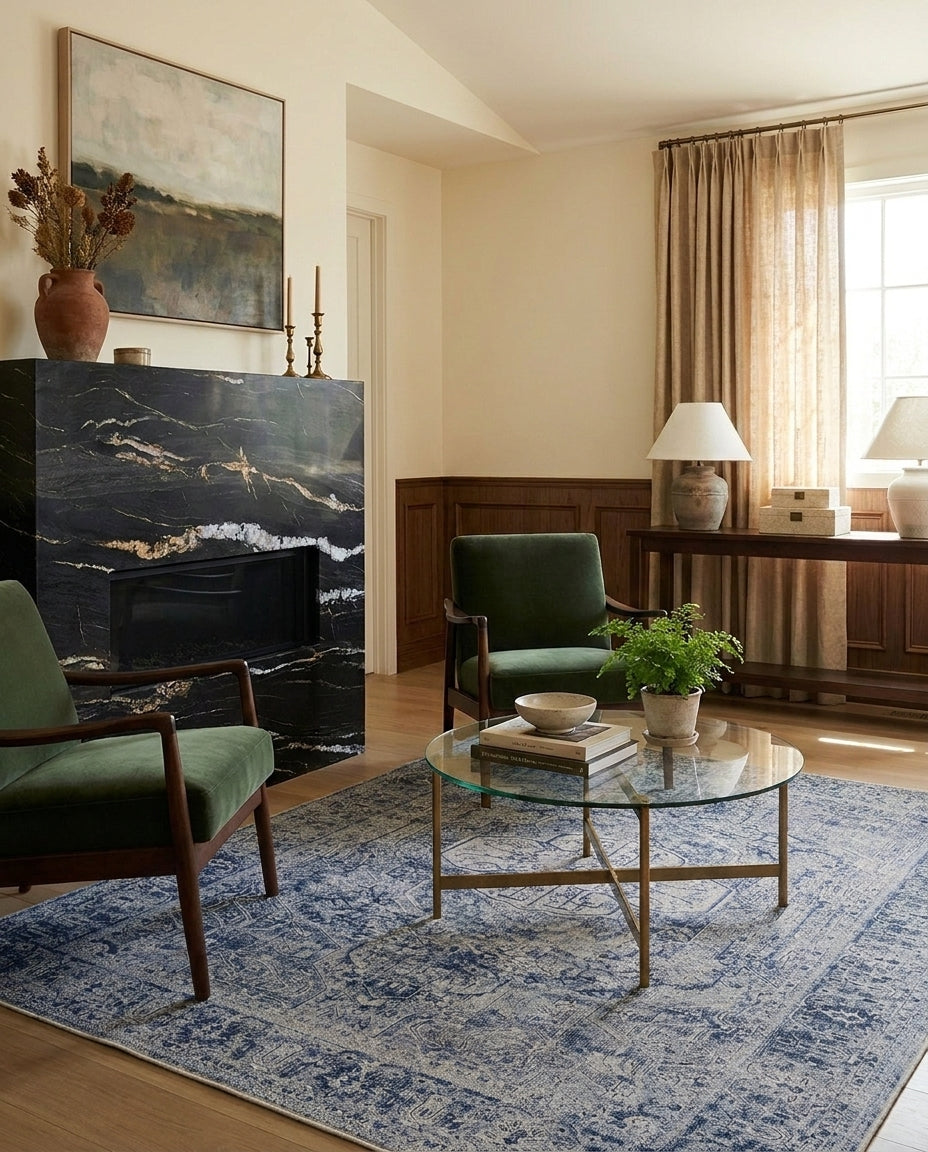 Aegean - Denim & Ivory Rug