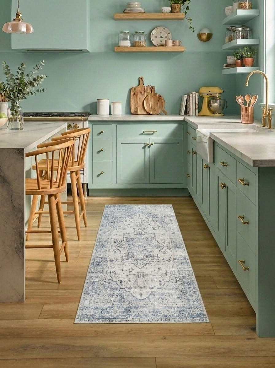 Skye - Soft Blue & Ivory Rug
