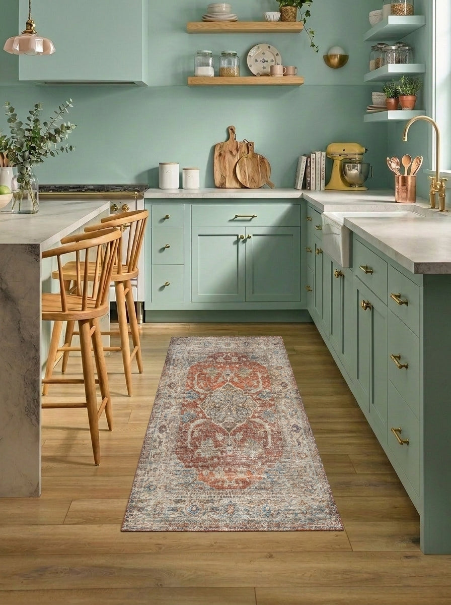 Florence - Persimmon & Olive Rug