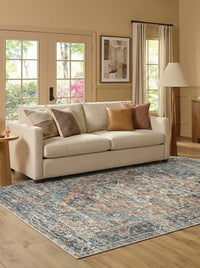 Vera - Teal & Tangerine Rug