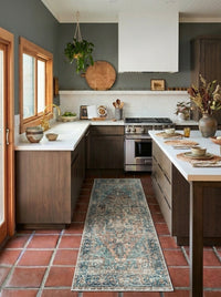 Vera - Teal & Tangerine Rug