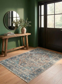 Vera - Teal & Tangerine Rug