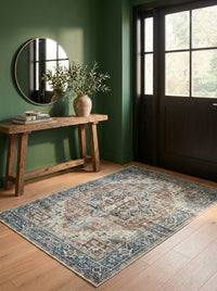 Vera - Terracotta & Teal Rug