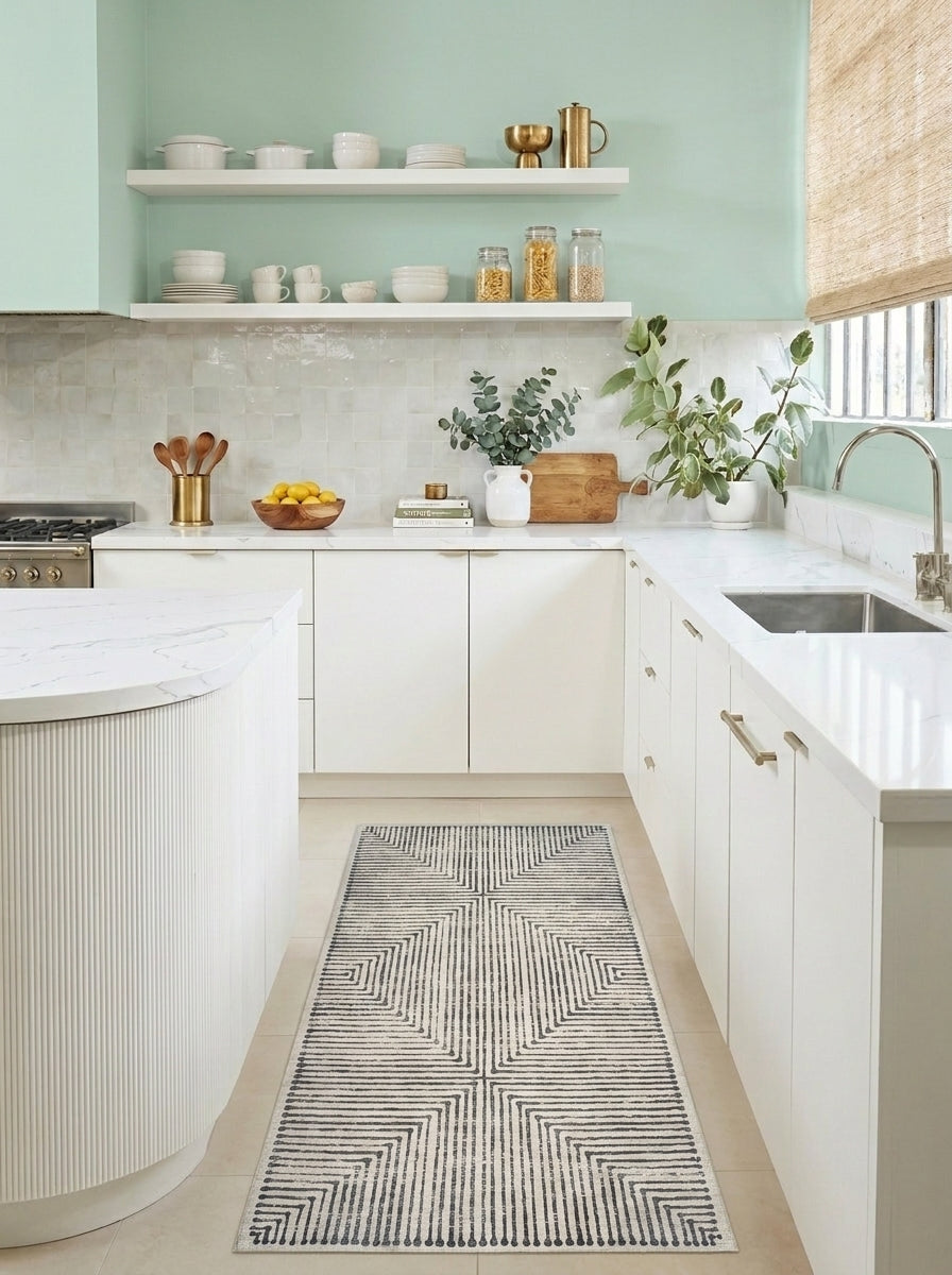 Hampton - Black & Ivory Rug