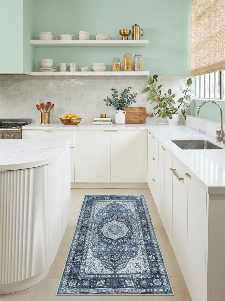 Delft - Porcelain Blue Rug