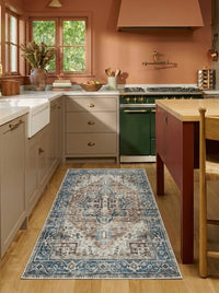 Vera - Terracotta & Teal Rug