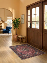 Crimson - Ruby & Teal Rug